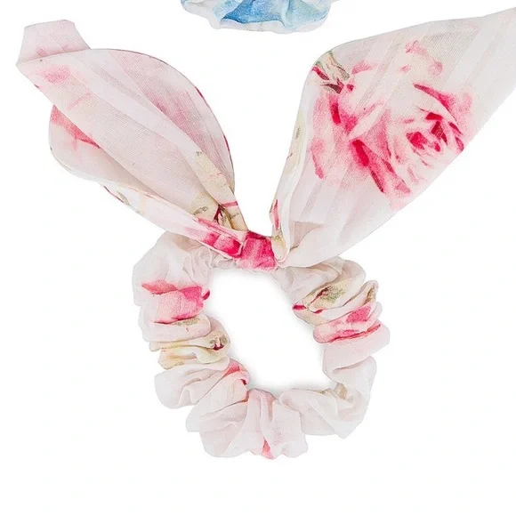 LOVESHACKFANCY SCRUNCHIE SINGLE Goody x LoveShackFancy Large Satin Scrunchies - Everblooming  main image 4